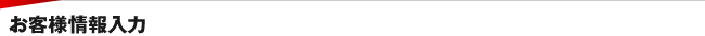 お客様情報入力